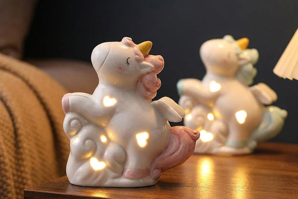 Keramik im Schlafzimmer: Nachtlichter & Dekofiguren