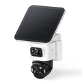 S4 kabellose Solar-Outdoor-Kamera, 4K UHD, 3-Linsen-PTZ, 360° Auto-Tracking, 8x Hybridzoom, Farbnachtsicht, kompatibel mit HomeBase S380