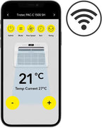 PAC-C 1500 SH WiFi Camping-Klimagerät 4-in-1 (Kühlen, Heizen, Entfeuchten, Ventilieren) für Wohnwagen & Wohnmobil, 5000 BTU, App-Steuerung