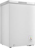 Gefriertruhe 99L, Schnelleinfrierung, LED, 54,5x47,6x83,5 cm, 39 dB, Hubtor, -24°C, 4-Sterne, freistehend, weiß, für Garage/Gewerbe