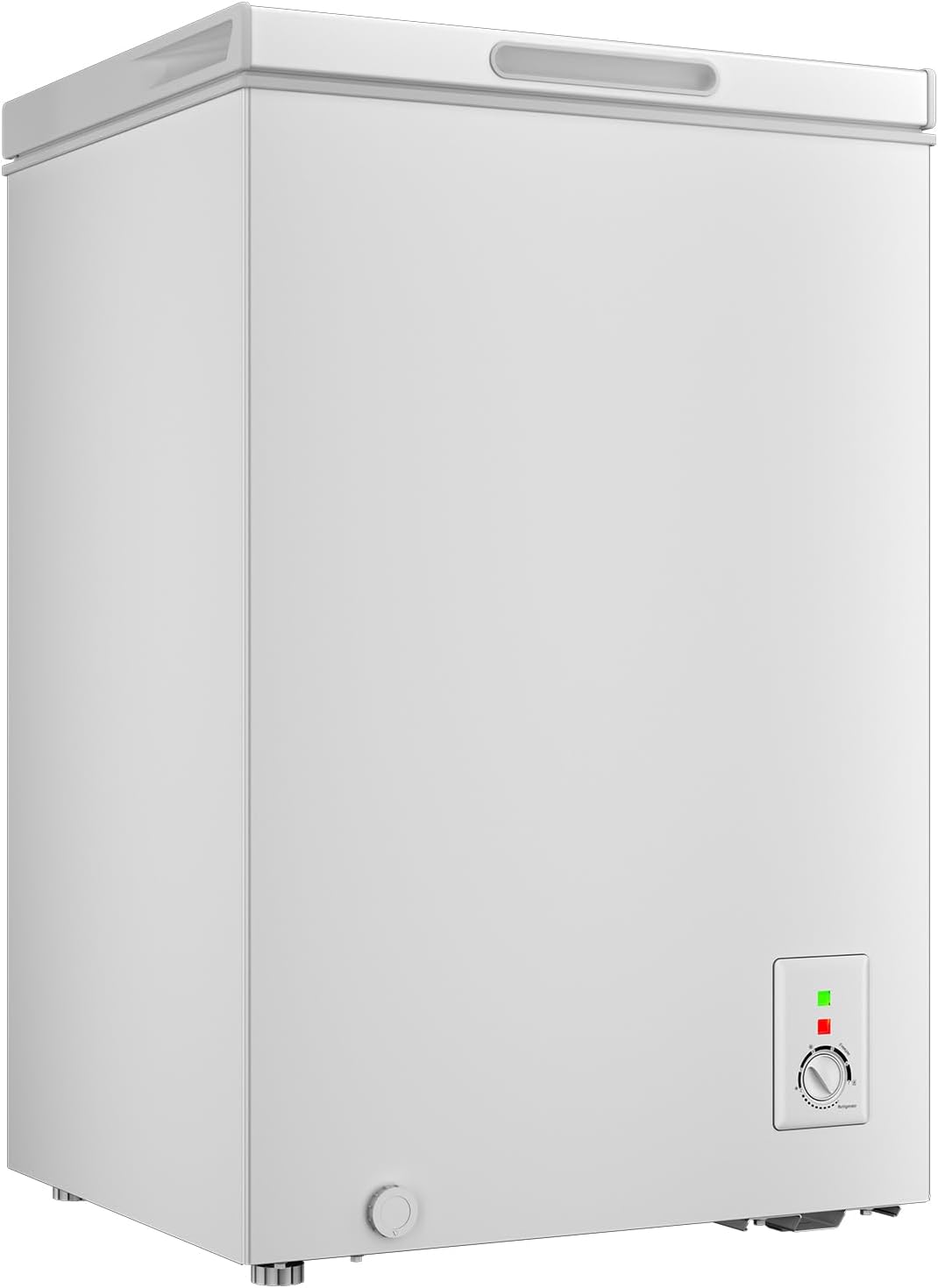 Gefriertruhe 99L, Schnelleinfrierung, LED, 54,5x47,6x83,5 cm, 39 dB, Hubtor, -24°C, 4-Sterne, freistehend, weiß, für Garage/Gewerbe