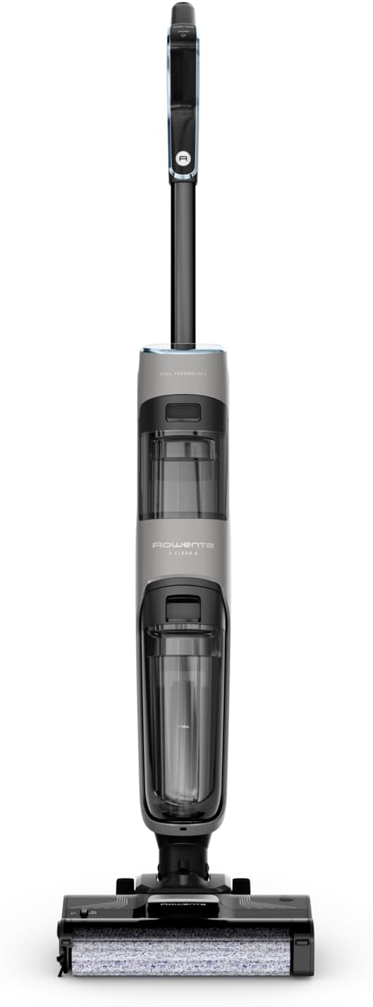 X-Clean 4 kabelloser Nass-/Trockensauger, Selbstreinigung, 50 Min., Schmutz-Erkennung, smartes LED-Display, für Hartböden, grau, GZ5036WO