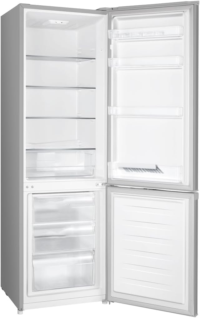 RK 4182 PS4 Kühl-Gefrier-Kombination, Höhe 180 cm, Kühlen 198 L, Gefrieren 66 L, Gemüsefach, 39 dB, LED Beleuchtung, HxBxT: 180x55x55,7 cm, Grau