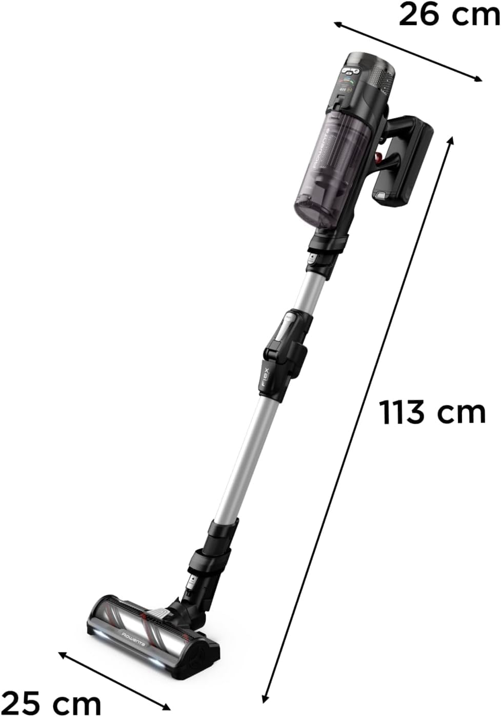X-Force Flex 13.60 Kabelloser Akku-Staubsauger Allergiker-Modell, 150 Air Watt, 60 Min Laufzeit, Flex-Gelenk, Tiefe Reinigung, Made in France