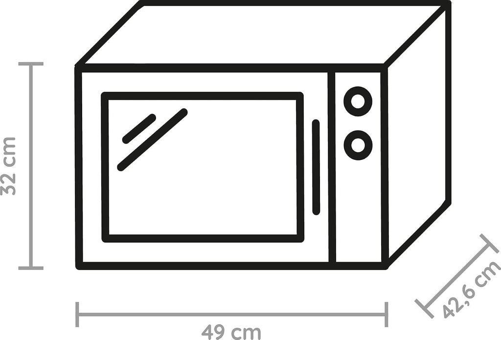 ExtraSpace Crisp MW 427 SL Grill-Mikrowelle, 800W/1000W, 25L, Crisp, Dampf, AutoClean, ohne Drehteller, Silber