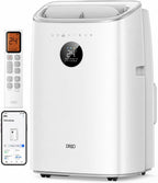 Mobiles Klimagerät 7.500 BTU, 3-in-1 (Kühlen/Vent./Entf.), App + Sprachst., drainagefrei, Fenster-Set, 2,5 L/h, für Schlafz./Büro, AC318S