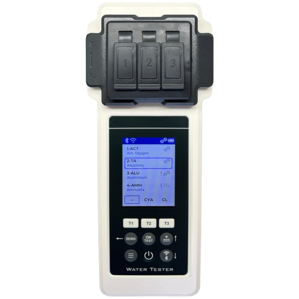 2.0 Premium Wasseranalyse-Set, 27 Parameter, WiFi + BT + App, für Pool/Spa/Whirlpool, inkl. Koffer + Wasserstandsausgleicher, Sonderedition