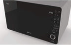 ExtraSpace Crisp MW 427 SL Grill-Mikrowelle, 800W/1000W, 25L, Crisp, Dampf, AutoClean, ohne Drehteller, Silber