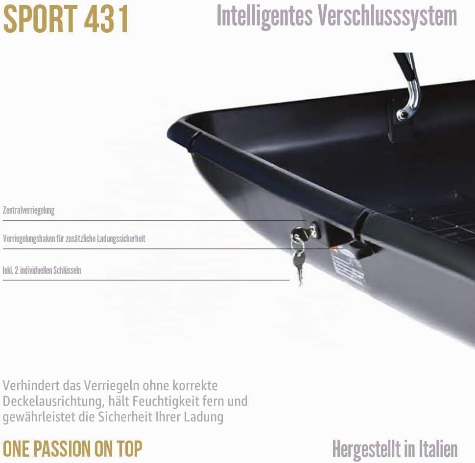 Box Sport 430 Liter Schwarz