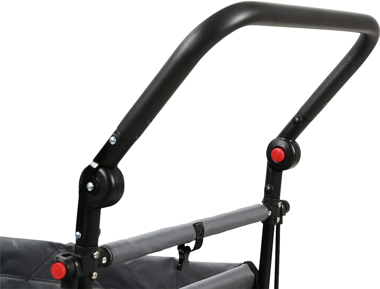Bollerwagen faltbar FX-CT700 Grau • klappbarer Handwagen mit Bremsen • höhenverstellbarer Griff • gepolsterter Sitzbereich • platzsparend
