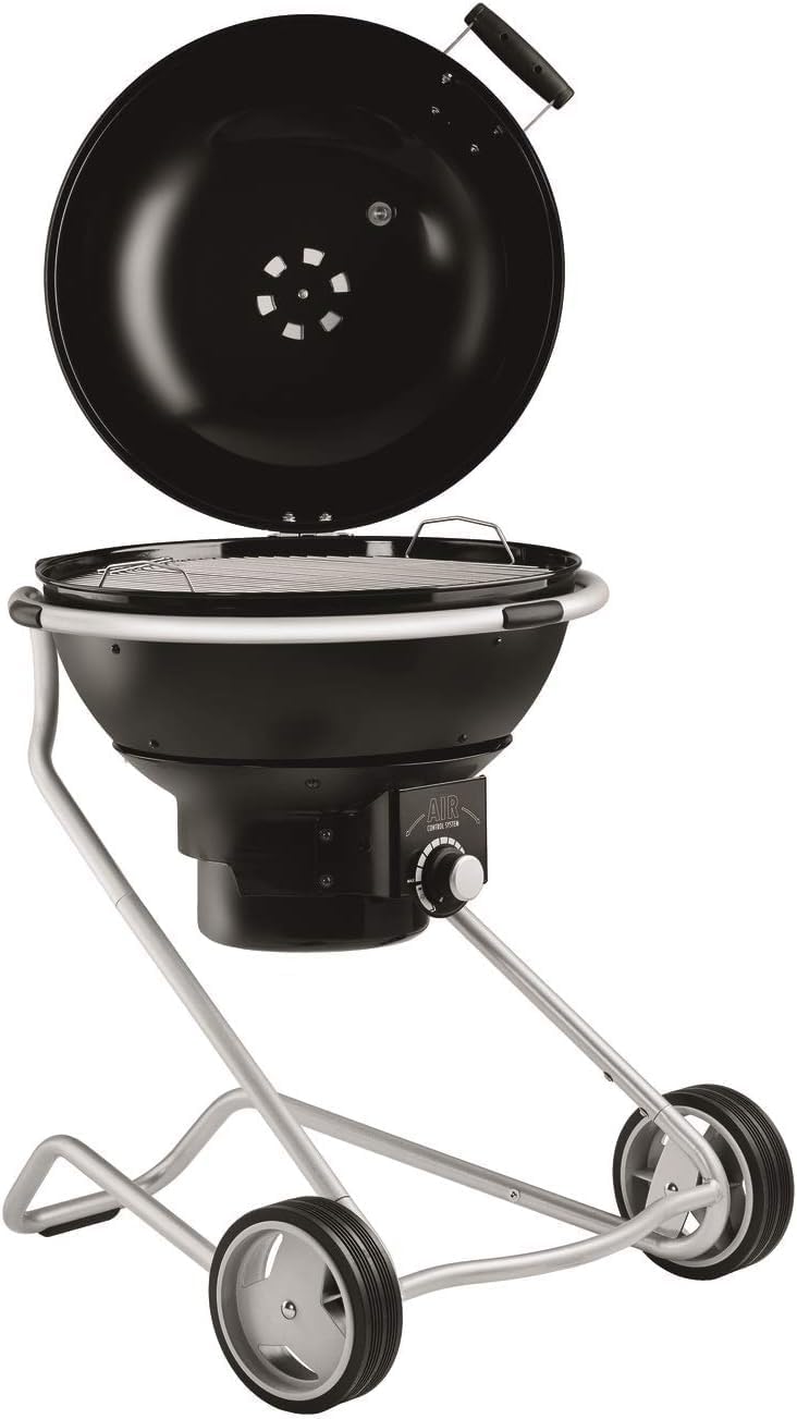 Holzkohle-Kugelgrill No.1 AIR F60 - Hochwertiger Kohlegrill mit Air Control, klappbarem Edelstahl-Grillrost, extra große Grillfläche & Deckelthermometer
