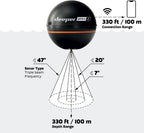 Smart Sonar Pro+ 2 Fischfinder Echolot – mit Tiefenmesser und GPS-Sender | für Kajak, Boot oder Eisangeln