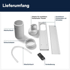 Pinguino 3-in-1 Klimagerät, 9400 BTU, bis 27 m², Entfeuchter + Ventilator, leise, Fernbedienung, 24h-Timer, Effizienz A (PACEM82)