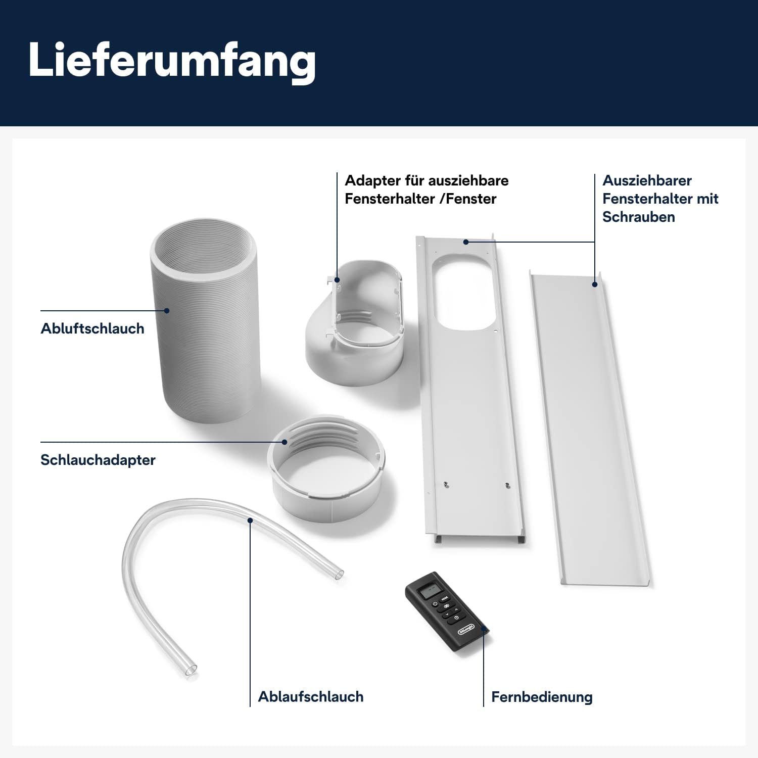 Pinguino 3-in-1 Klimagerät, 9400 BTU, bis 27 m², Entfeuchter + Ventilator, leise, Fernbedienung, 24h-Timer, Effizienz A (PACEM82)
