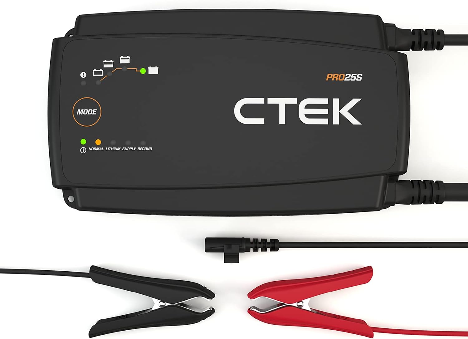 PRO25S, 25A, 12V Batterieladegerät & Stromversorgung, LiFePO4 Lithium Ionen Ladegerät für Auto und LKW mit Rekonditionierungs- und Entsulfatierungsmodus
