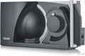 Klappbarer Allesschneider MT1006 - Vollmetall, Wellenschliffmesser 170 mm, Schnittstärke 0-15 mm, Energiesparmotor 170W, Kompakt, Eisenglimmergrau
