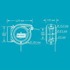Kabelaufroller 9040D-2,5, 20 m Leitungslänge + 1,5 m Anschlussleitung, automatisch mit Stop-at-any-point, für Ordnung in der Werkstatt