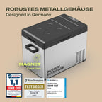 Elektrische Kühlbox mit Kompressor - Gefrierbox bis -20°C - Kühlbox für Auto & Camping - Powerstation - 12V/230V - 50 Liter