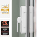 WINTECTO One Smarter Fenstergriff mit Alarm, für Fenster/Balkon-/Terrassentür, Montage ohne Bohren, weiß, gleichschließend (AL0125)