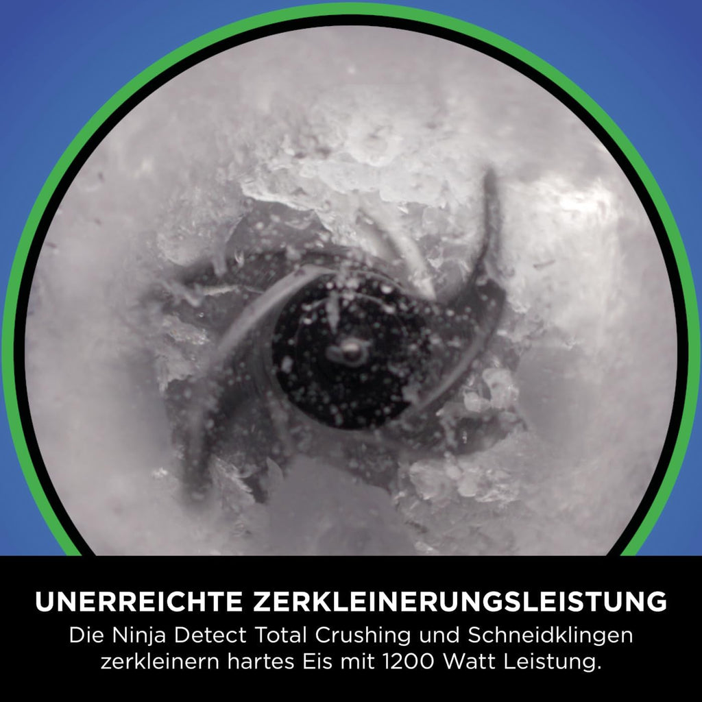 2-in-1 Detect Power Mixer Pro & Single Serve, 1200W Mixer mit Krug & 2 Single Serve Tassen, für Smoothies, Gemüse hacken, Frozen Drinks, Schwarz, TB301EU