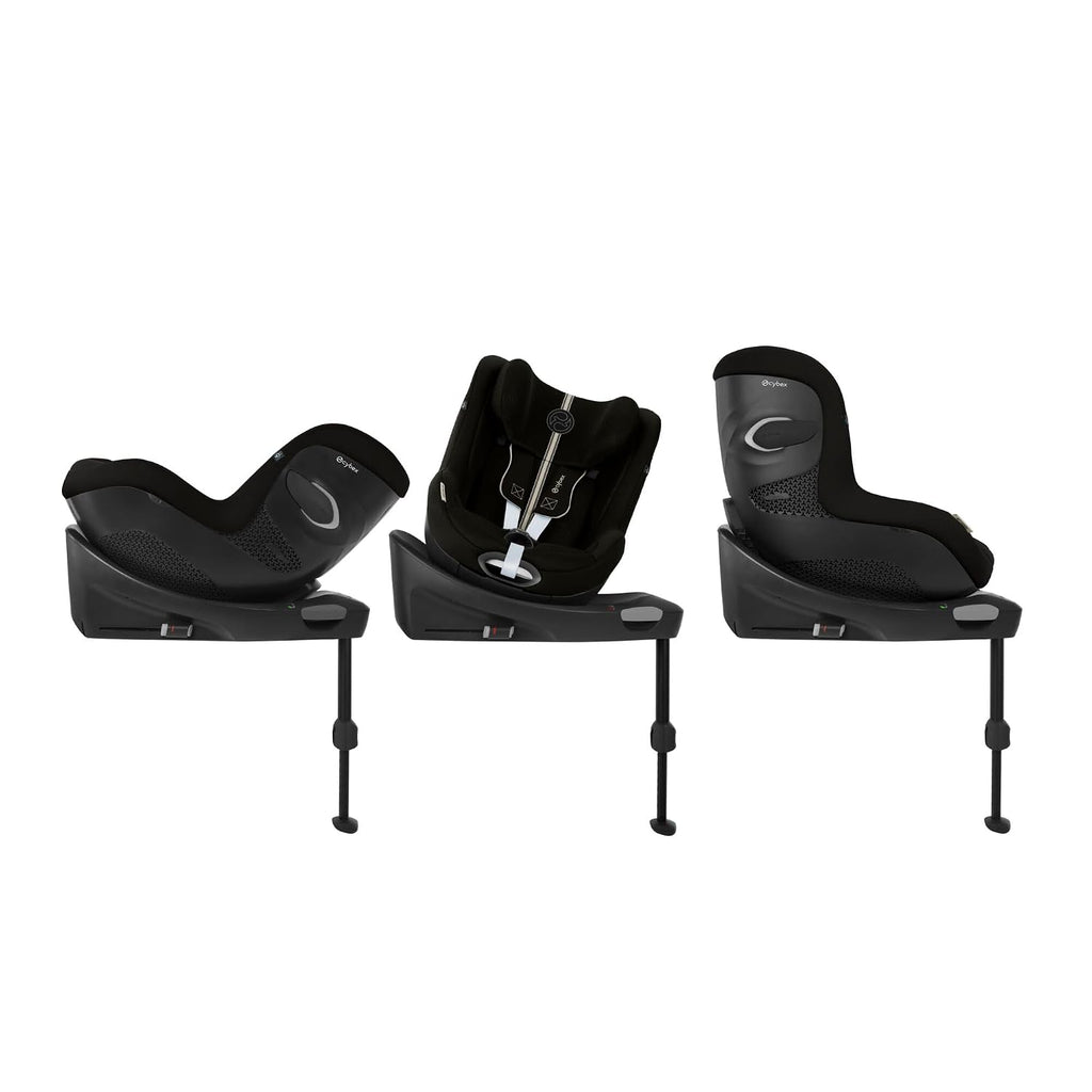 Kinder-Autositz Sirona Gi i-Size Plus inkl. Base, ab 3 Monaten bis 4 Jahre, max. 20 kg, 61-105 cm, Moon Black