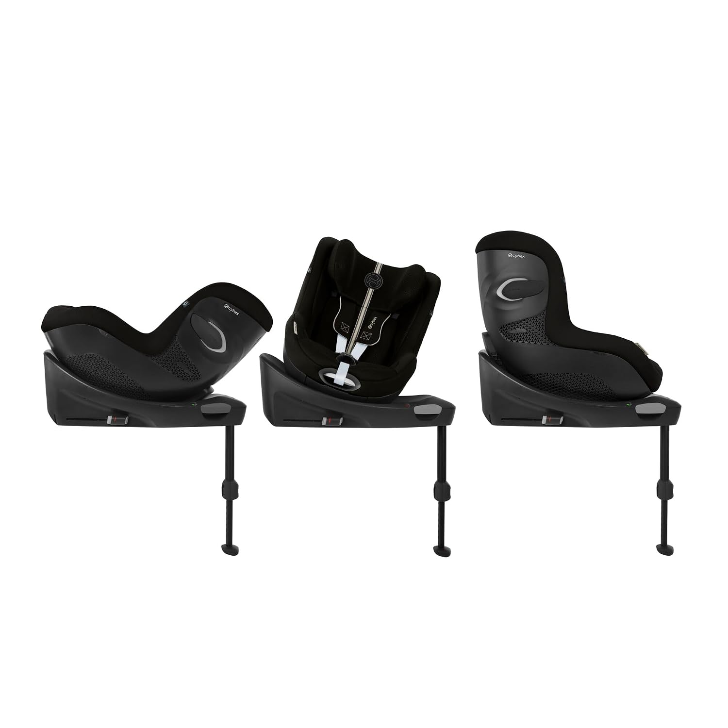 Kinder-Autositz Sirona Gi i-Size Plus inkl. Base, ab 3 Monaten bis 4 Jahre, max. 20 kg, 61-105 cm, Moon Black