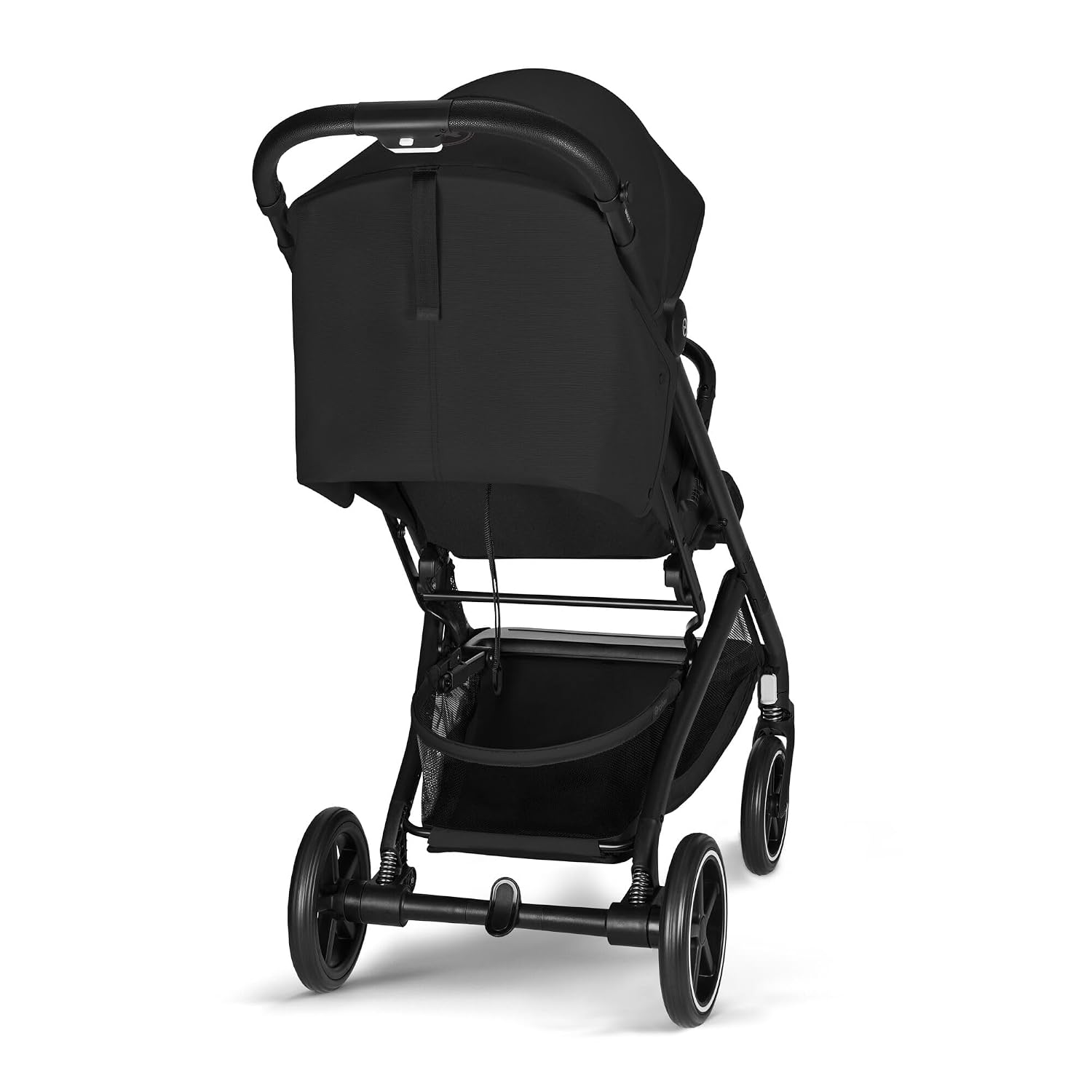 Gold Kinderwagen BEEZY mit Ergonomischer Liegeposition, Ab Geburt bis 4 Jahre (max. 22 kg), Kompakt faltbar, Einhand-Gurtsystem, Magic Black