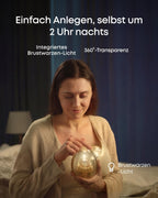 Tragbare Milchpumpe S2 Pro, HeatFlow 2.0 & VibraPump, Brustwarzen-Licht, App-Steuerung, Füllstandsalarm, Ladecase, 7 Tage Akku, freihändig