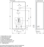 Elektronischer Durchlauferhitzer VED E 24/8, druckfest, 24kW, 400V, gradgenaue Auslauftemperatur, stufenlos einstellbar, Digitalanzeige, 0010023779