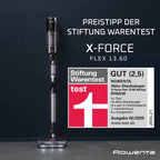 X-Force Flex 13.60 Kabelloser Akku-Staubsauger Allergiker-Modell, 150 Air Watt, 60 Min Laufzeit, Flex-Gelenk, Tiefe Reinigung, Made in France