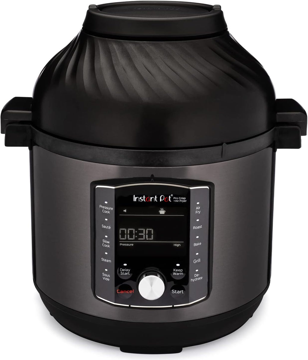 Pro Crisp 11-in-1, Heißluft, Schnellkochtopf, Slow Cooker, Dampfgarer, Grill, Dörren, Sous-Vide, 1500W, 7.6L, schwarz
