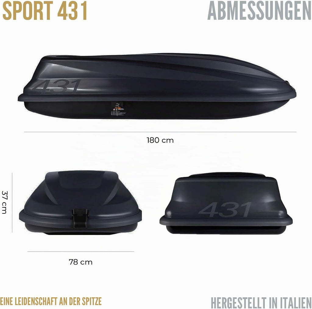 Box Sport 430 Liter Schwarz