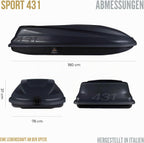 Box Sport 430 Liter Schwarz