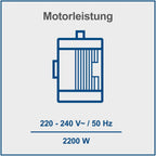 Holzspalter HL760L liegend Brennholzspalter Hydraulikspalter, elektrisch 230V, 7 Tonnen Spaltkraft, 520mm Spaltlänge, 2200W