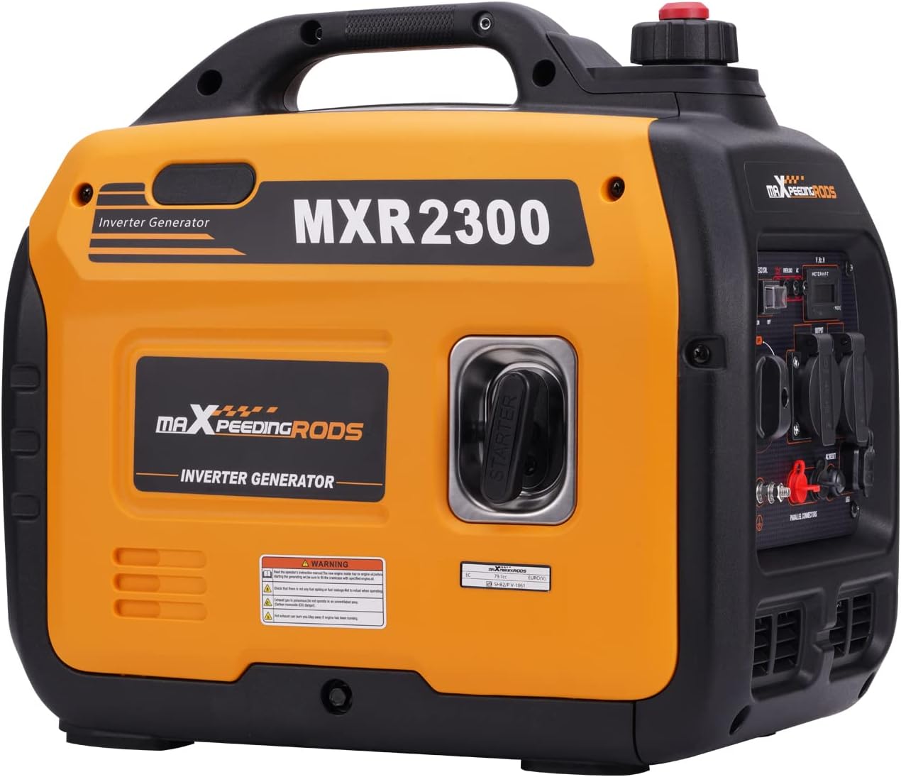2300W Inverter Stromerzeuger Superleise Tragbarer für Outdoor Camping Wohnmobil 4 Takt Leicht Notstromaggregat Benzin, USB & 230V Steckdosen