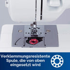 XM2701S Exklusive Edition Nähmaschine mit 27 Nähprogrammen, Freiarm, Automatischer Einfädler, ideal für Jeans und mehr