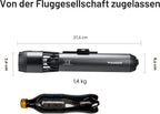 Subnado Unterwasser-Scooter, Daumensteuerung, für SUP/Pool/Tauchen/Schnorcheln, kompakt + tragbar, für Erwachsene/Kinder, grau/rot