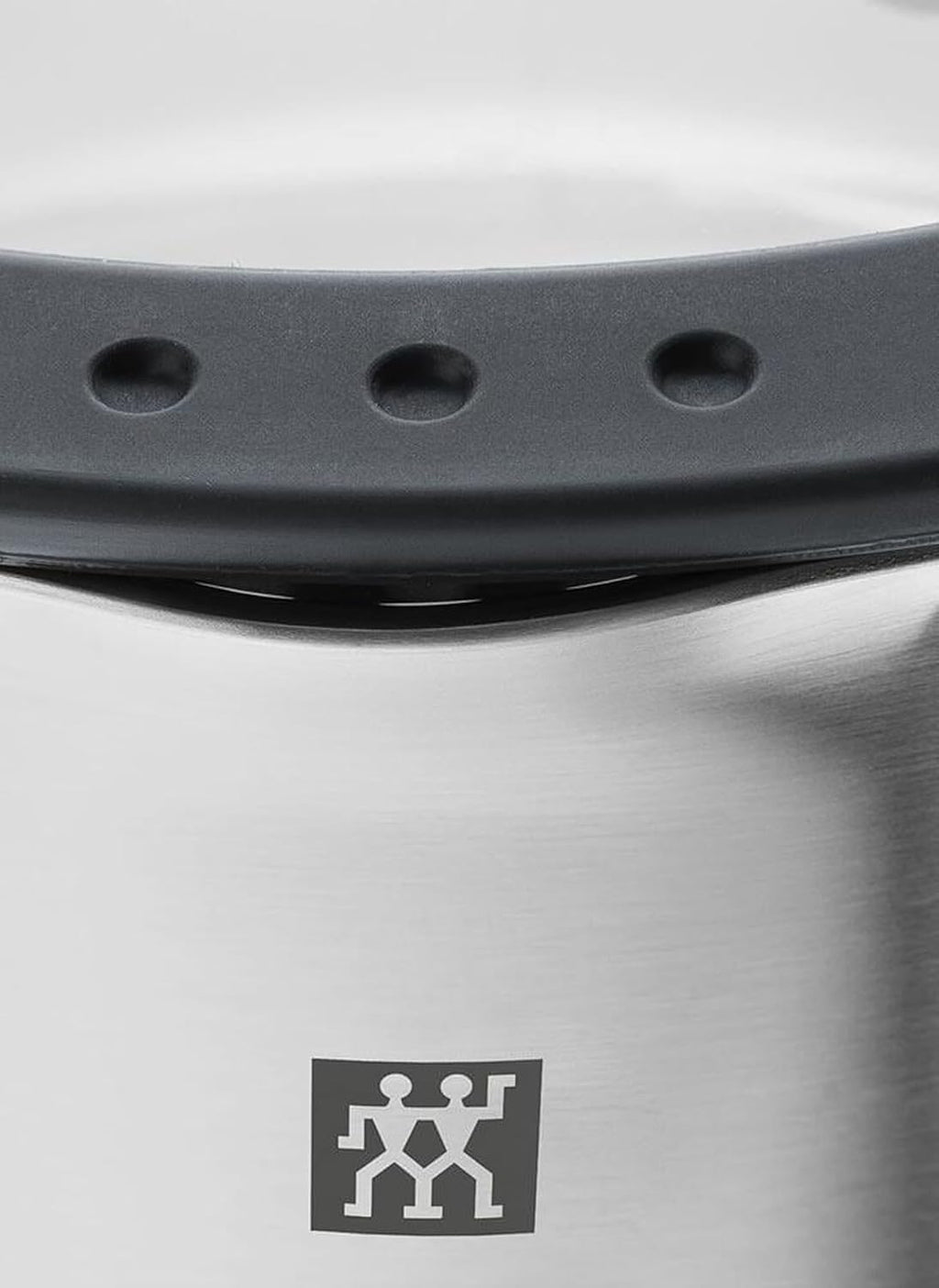 Simplify Kochtopf-Set 5-teilig, mit integriertem Sieb, Induktion geeignet, Ausgießfunktion, Stay-Cool-Griffe, Edelstahl, Grau