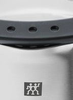Simplify Kochtopf-Set 5-teilig, mit integriertem Sieb, Induktion geeignet, Ausgießfunktion, Stay-Cool-Griffe, Edelstahl, Grau