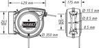 Kabelaufroller 9040D-2,5, 20 m Leitungslänge + 1,5 m Anschlussleitung, automatisch mit Stop-at-any-point, für Ordnung in der Werkstatt
