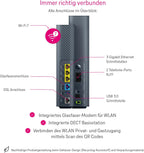 Speedport 7 Wi-Fi 7 Router mit Glasfaser-Modem | Bis zu 6.760 Mbit/s | Mesh & SmartHome Basis integriert | Ideal für Entertain TV in UHD & 4K