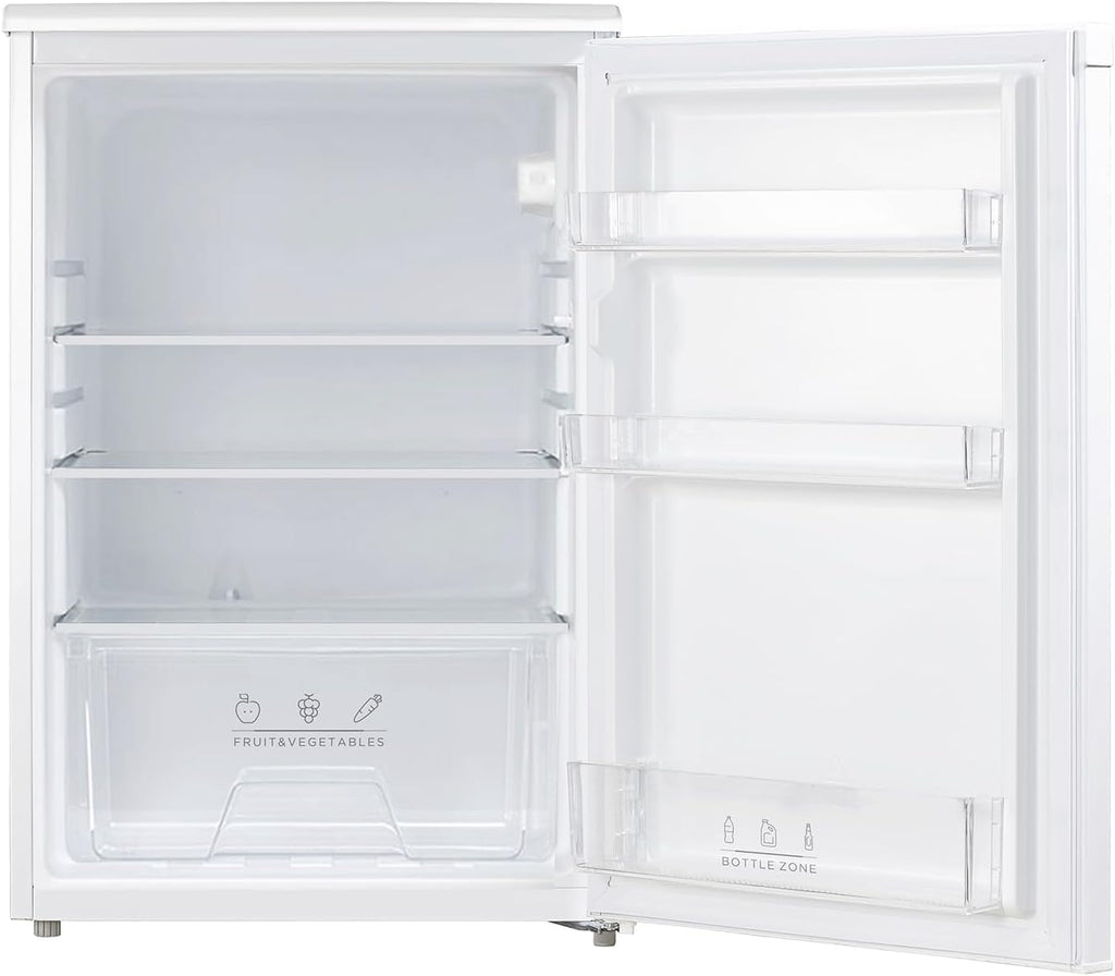 RCD133WH3(E) Kühlschrank 131L ohne Gefrierfach, Inverter-Kompressor, Obst-Gemüsefach, 84.5x55.3cm, 72kWh/Jahr, Temperaturregelung, verstellbare Füße