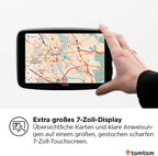 Pkw-Navi GO Navigator - extra großes 7-Zoll-Display, Stauvermeidung mit Echtzeit-Verkehrsdaten, Wi-Fi-Updates, Premium Services, Magnethalterung