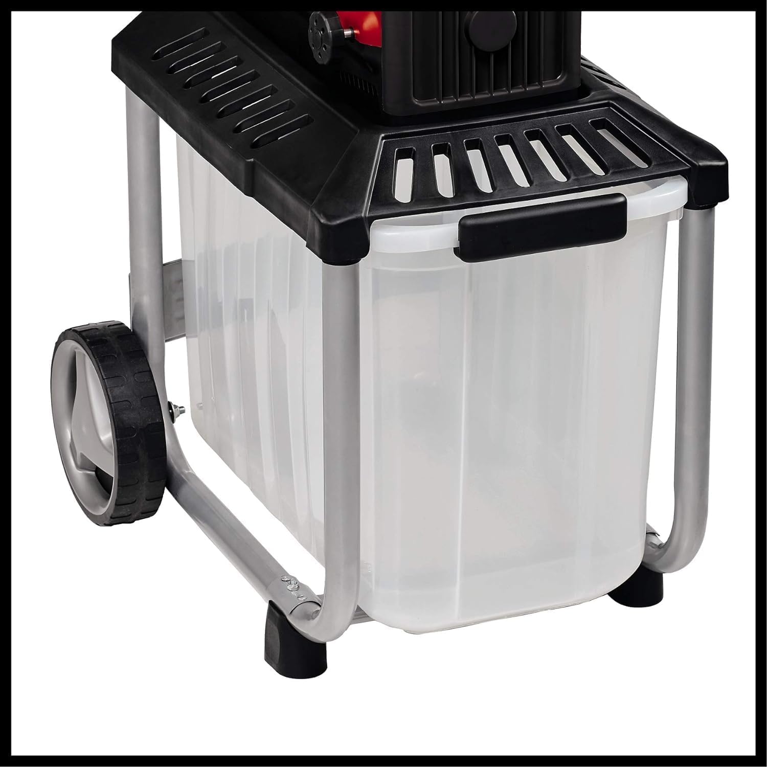 Elektro-Leisehäcksler GC-RS 60 CB, 2800W, max. 45mm Aststärke, Schneidwalze, gr. Trichteröffn., Drehricht.-Umschalter, 60L Fangbox, integr. Sicherheitssch.
