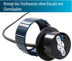 Midi Power UVC 75 Watt, kurze Lampen, Edelstahlgehäuse, max. Durchfluss 20 m³/h, für klaren Teich ohne Chemikalien, silber