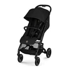 Gold Kinderwagen BEEZY mit Ergonomischer Liegeposition, Ab Geburt bis 4 Jahre (max. 22 kg), Kompakt faltbar, Einhand-Gurtsystem, Magic Black