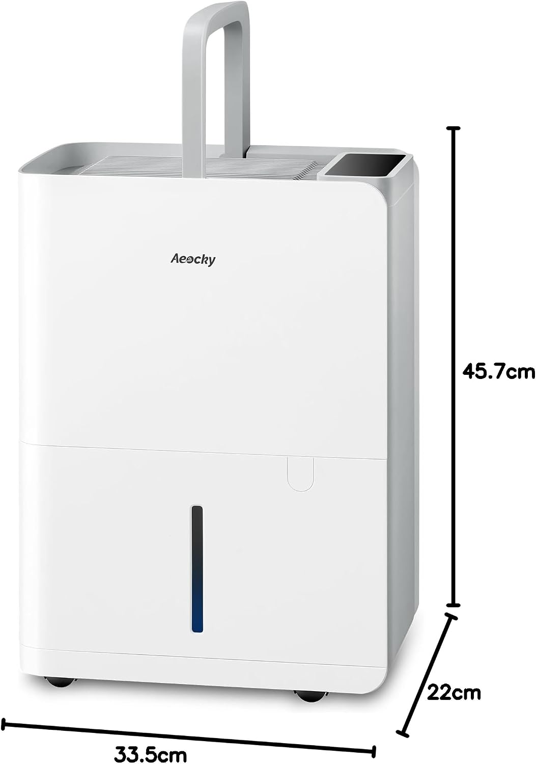 Max Luftentfeuchter 25L/Tag, für ca. 200m³ (50m²), Smart, Ablaufschlauch, für Keller/Waschküche/Schlafzimmer/Bad