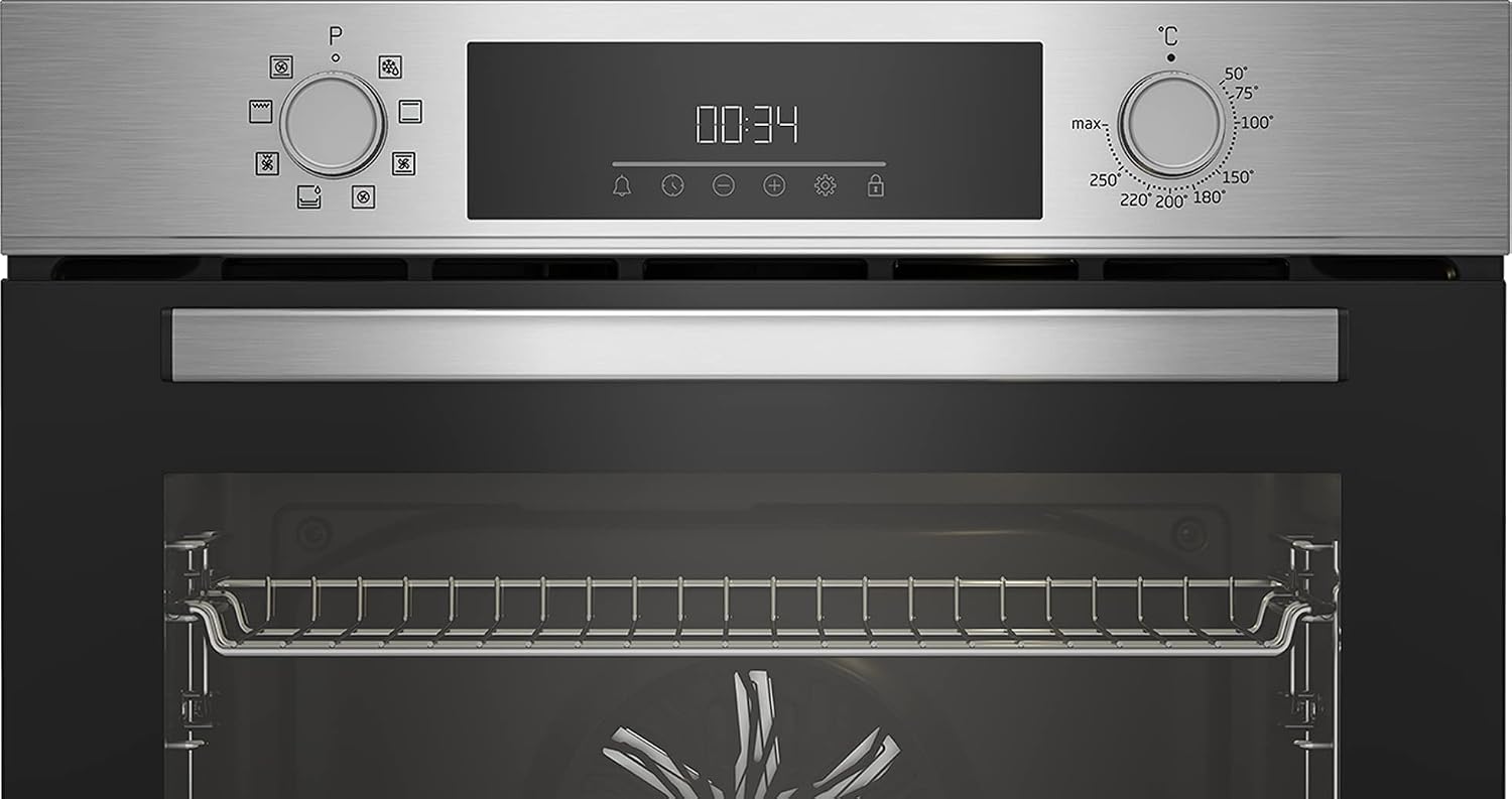 Einbau-Backofen BBIM12300X b300, 60 cm, 72 l, Dampfreinigung SteamShine, 8 Heizarten, AeroPerfect für gleichmäßiges Backen, Multifunktionsofen