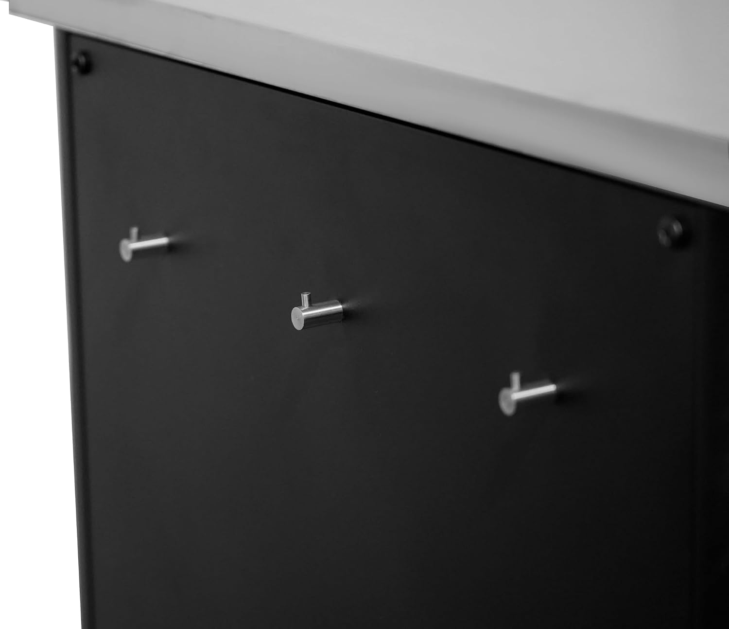 Outdoor-Tisch für Außenküchen, erweiterbar + kombinierbar, 4 Räder Ø75mm, 430 Edelstahl, Gasflaschenhalter, 100kg, für Grillfans