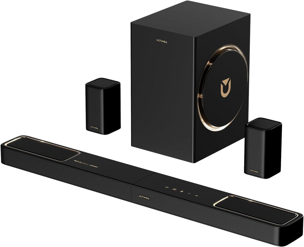 5.1.2 Soundbar mit Dolby Atmos, 2 Surround-Lautsprechern, App Steuerung, 6,5'' Subwoofer, Bluetooth 5.4, HDMI eARC, Skywave F40 Boom